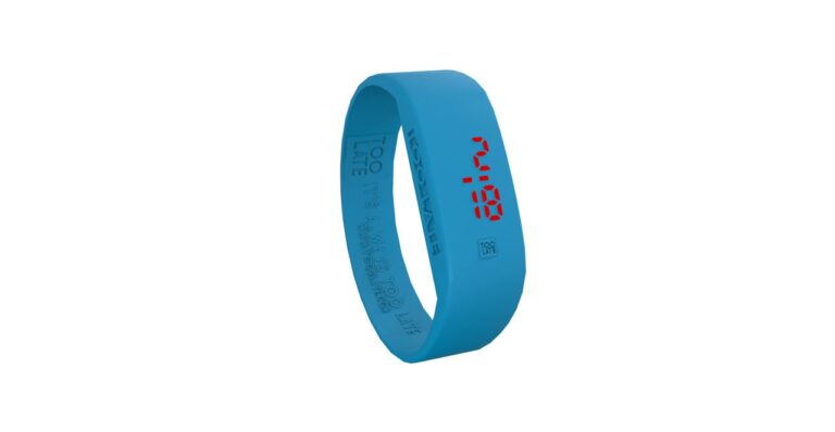 Too Late LED ORIGINAL Orologio Digitale Unisex Quadrante Led, Accensione Touch, Cinturino in Sili...