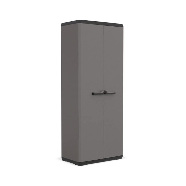 Keter Armadio Alto Più, Realizzato in plastica, Colore Grigio, 68 x 39 x 166 centimetri