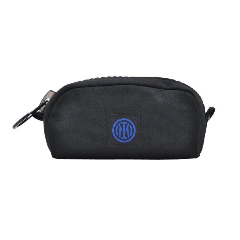 Pochette in Canvas piccola con zip grande e logo INTER. Prodotto Ufficiale INTER 153429