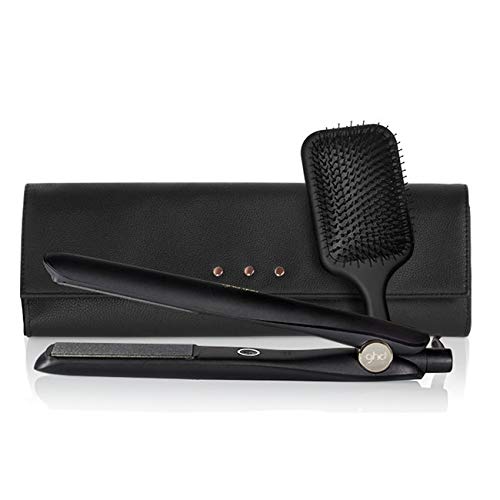 GHD - Cofanetto seriale limitato - Cofanetto Gold Styler nero + sacchetto termoresistente e spazzola piatta - Piastra per ...