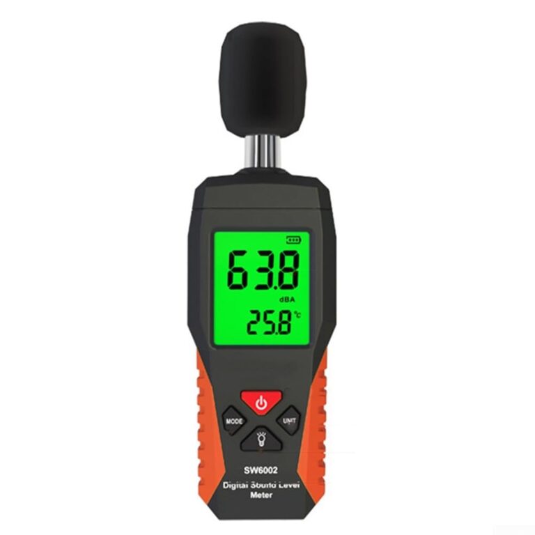 Fonometro digitale 30-130 dB display a 4 cifre per uso industriale