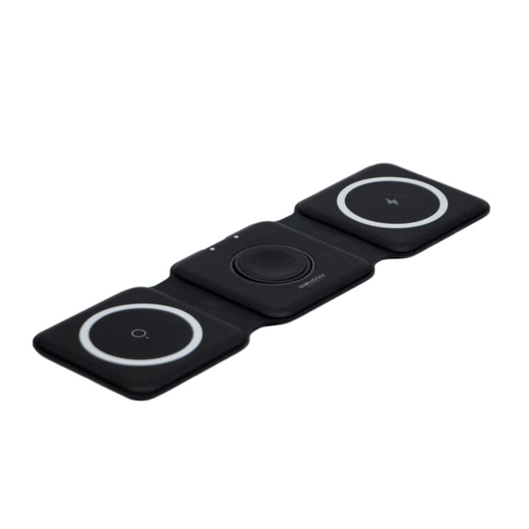 Dudùu - Fold Tappetino di ricarica 3 in 1 Pieghevole – Ricarica Qi per Smartphone, Smartwatch IOS...