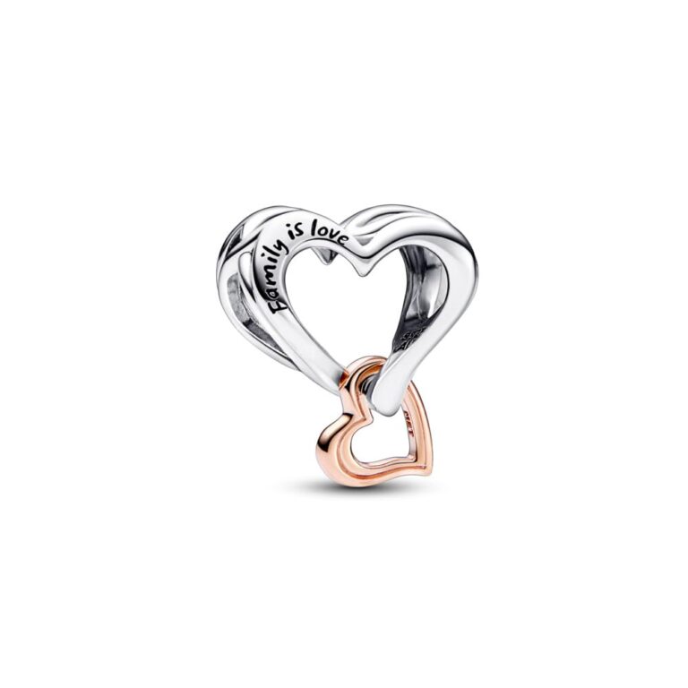 Pandora Moments Charm Bicolore Argento e Placcato Oro Rosa 14k