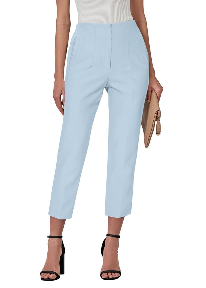 ORANDESIGNE pantaloni tailleur donna bootcut vita alta
