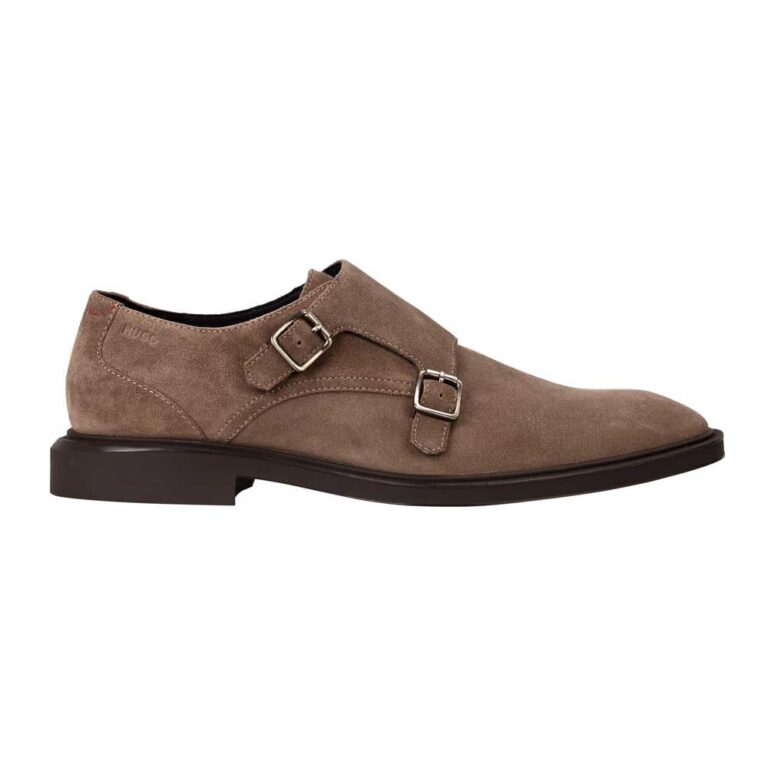 HUGO Gryff Monk Strap Uomo Scarpa Elegante in Pelle
