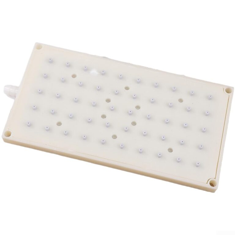 Accarugty Soffione doccia in plastica cromata a 50 fori