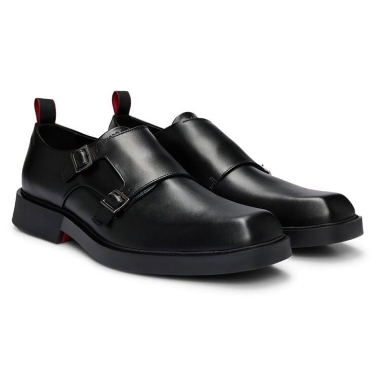 Hugo Boss Iker Monk Strap Uomo in Pelle