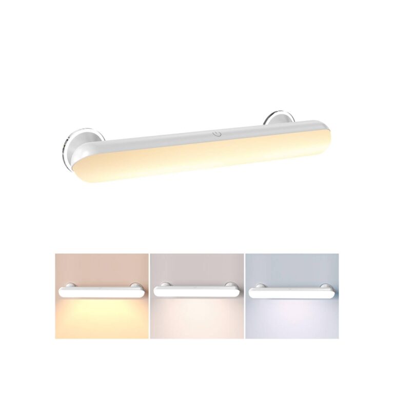 GOVSSING Luci Specchio Trucco Ricaricabili 5000 mAh con Ventosa Adesiva