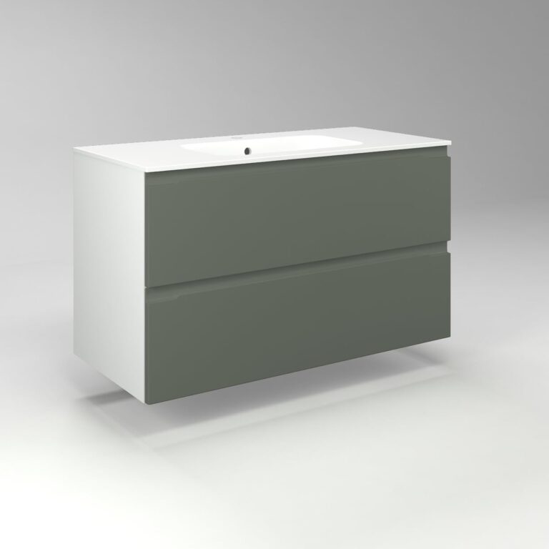 Diventa Modello Diva Star, Mobile Bagno sospeso 100cm con 2 cassetti spaziosi e lavabo dal design...