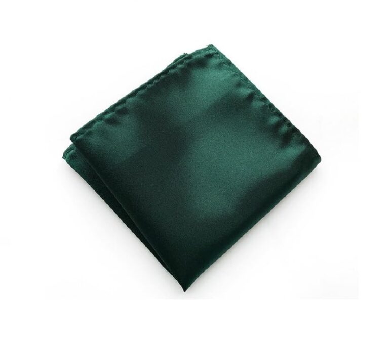 Outletissimo Pochette da Taschino in Raso Verde Scuro da Uomo