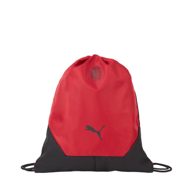 A.C. Milan - Sacca Sportiva, Sacca per Palestra con Logo, Borsa Sportiva, Prodotto Ufficiale, Nero