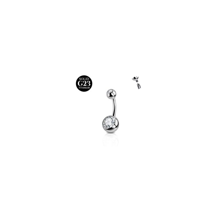 AceFun Piercing Ombelico in Titanio 14G – Varie Misure