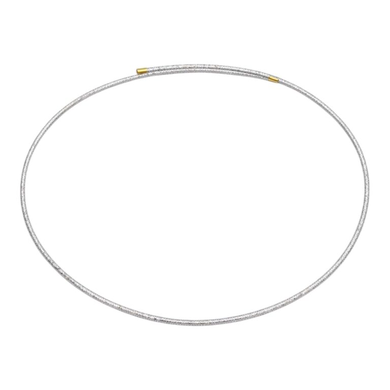 Habibi Jewels Collana Magnetica Donna in Tessuto e Acciaio Gold