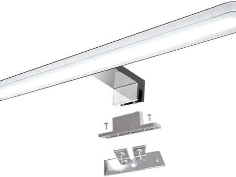 YIQAN Lampada LED da Specchio 30 cm 8W 4000K con Morsetto