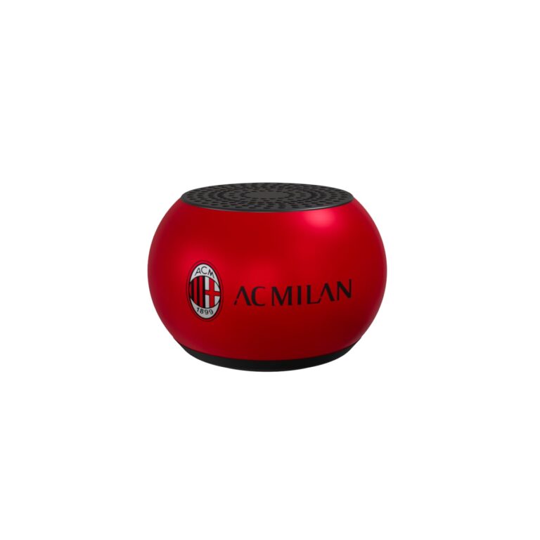 AC Milan Mini Speaker senza filo piccolo e compatto, cassa audio portatile piccole dimensioni Bluetooth