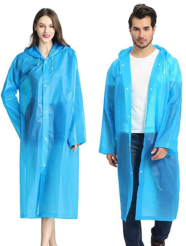GUKOY Poncho Impermeabile EVA Unisex - 2 Pezzi