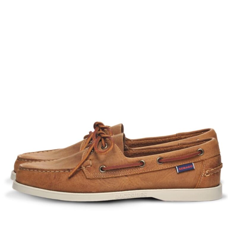 Sebago Docksides Portland scarpe da barca uomo in pelle