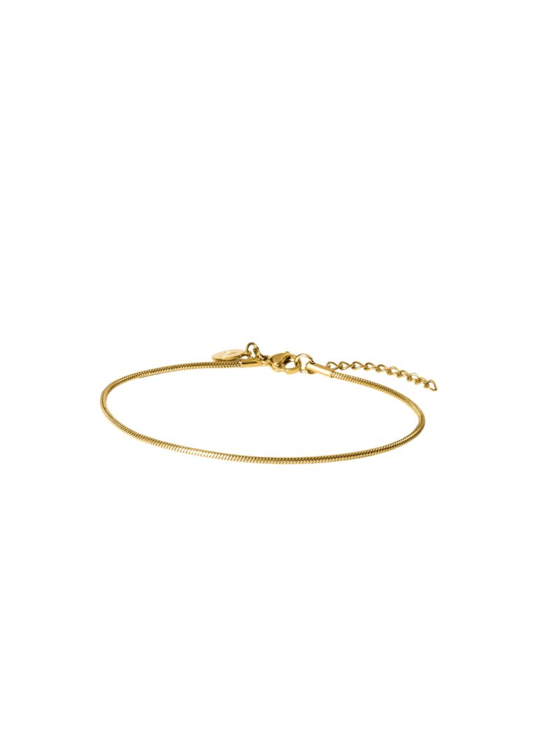 Purelei Sleek Cavigliera serpente filigrana acciaio impermeabile