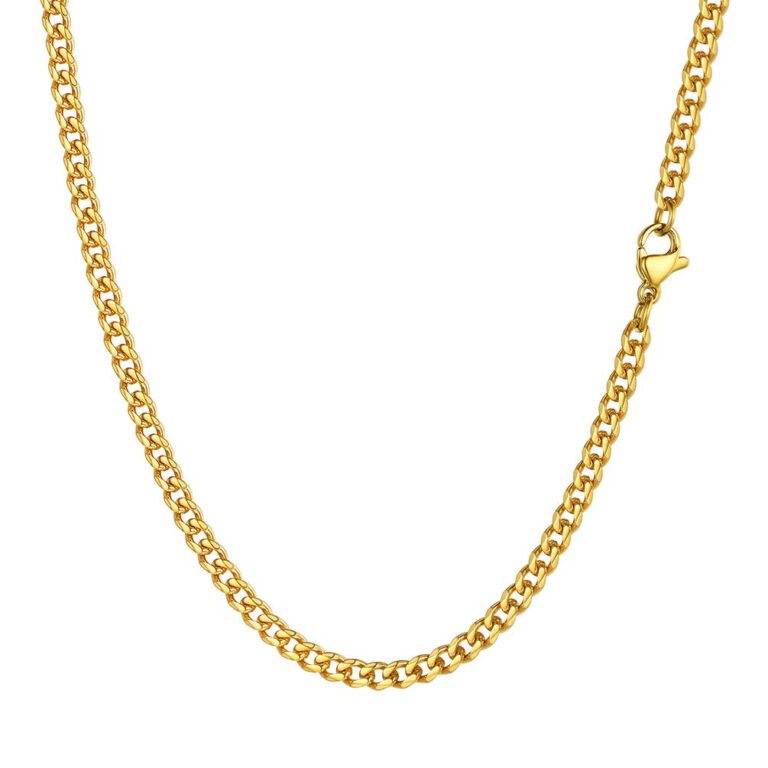 PROSTEEL Collana Catena Cubana Hip Hop Uomo Donna 3-12 mm
