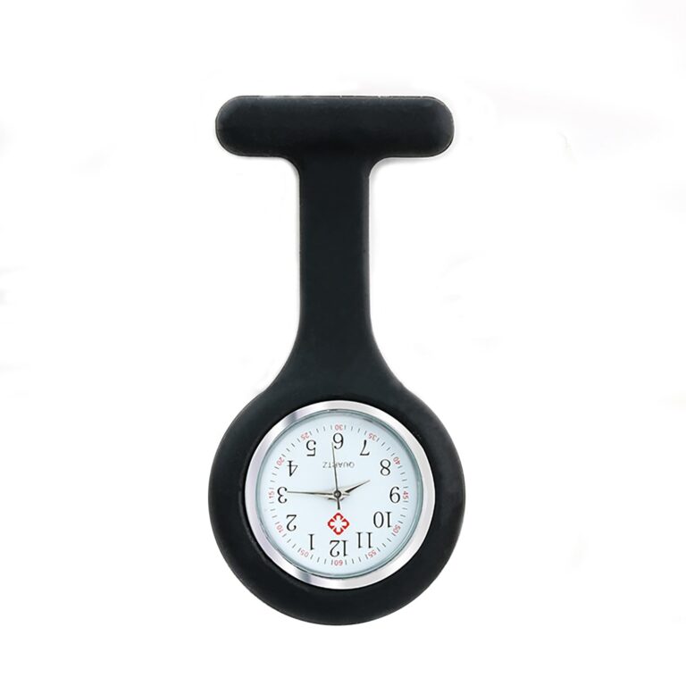 SHUBEIEUMI Orologio da Infermiere in Silicone con Spilla Fosforescente