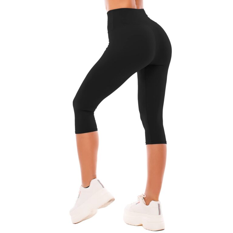 SINOPHANT Leggings 3/4 Capri Vita Alta Donna Opachi
