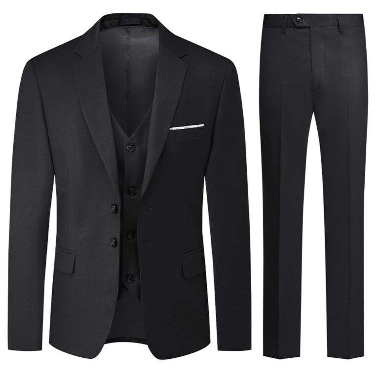 Allthemen Abito da Uomo 3 Pezzi Regular Fit Due Bottoni