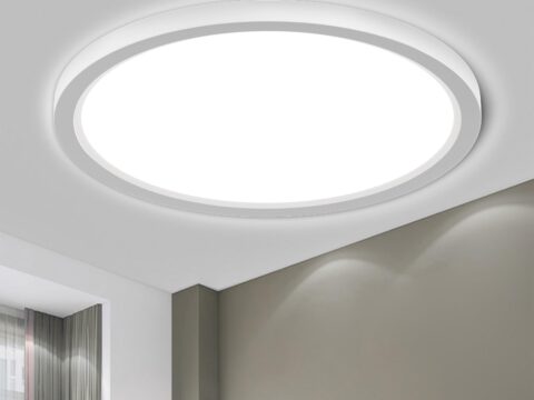 LQWELL Plafoniera LED Rotonda 18W 6000K Sottile IP44 per Bagno