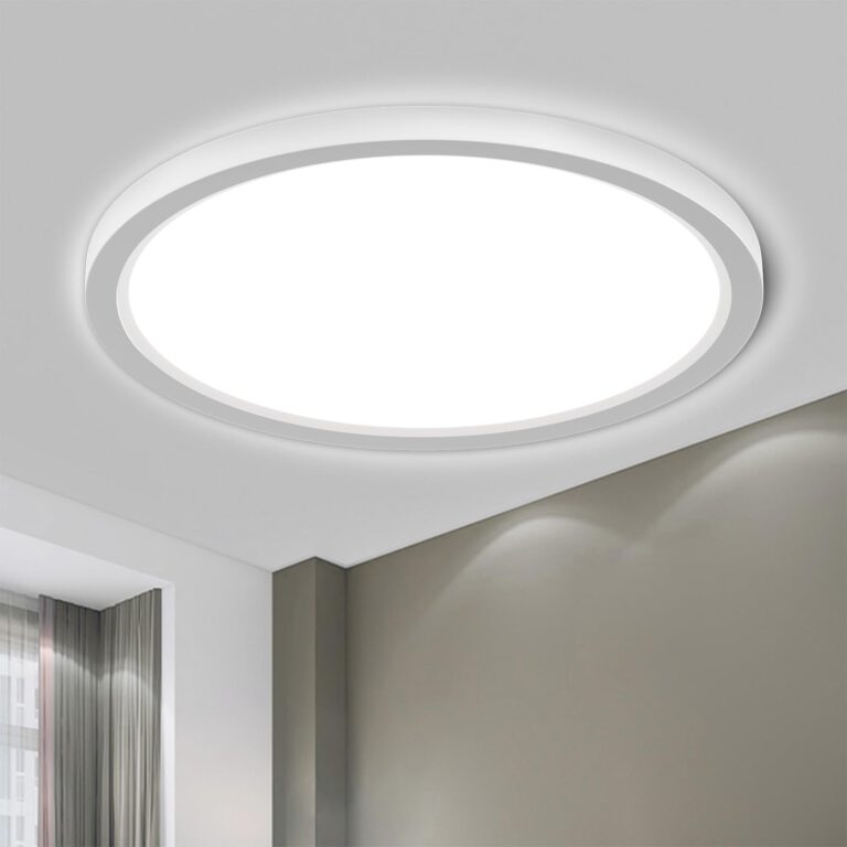 LQWELL Plafoniera LED Rotonda 18W 6000K Sottile IP44 per Bagno