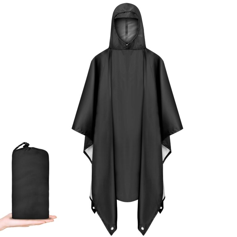 Vicloon Poncho Antipioggia Riutilizzabile con Maniche e Tasca