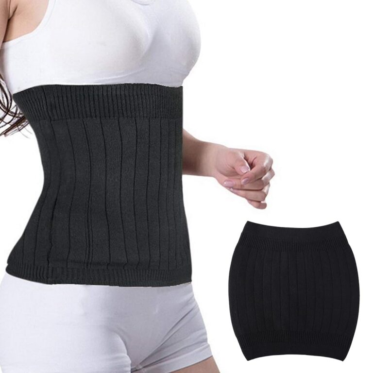 XPEX Fascia Lombare Riscaldante in Lana per Donna, Nero