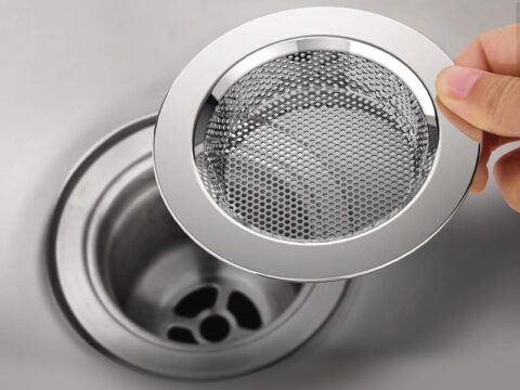Filtro Lavello in Acciaio Inox per Scarico Cucina – Set da 2 Pezzi