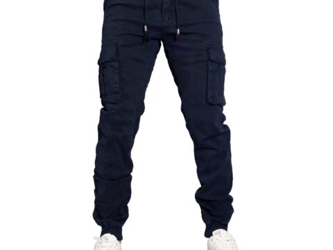 Toocool Pantaloni Cargo Uomo in Cotone con Tasconi Laterali