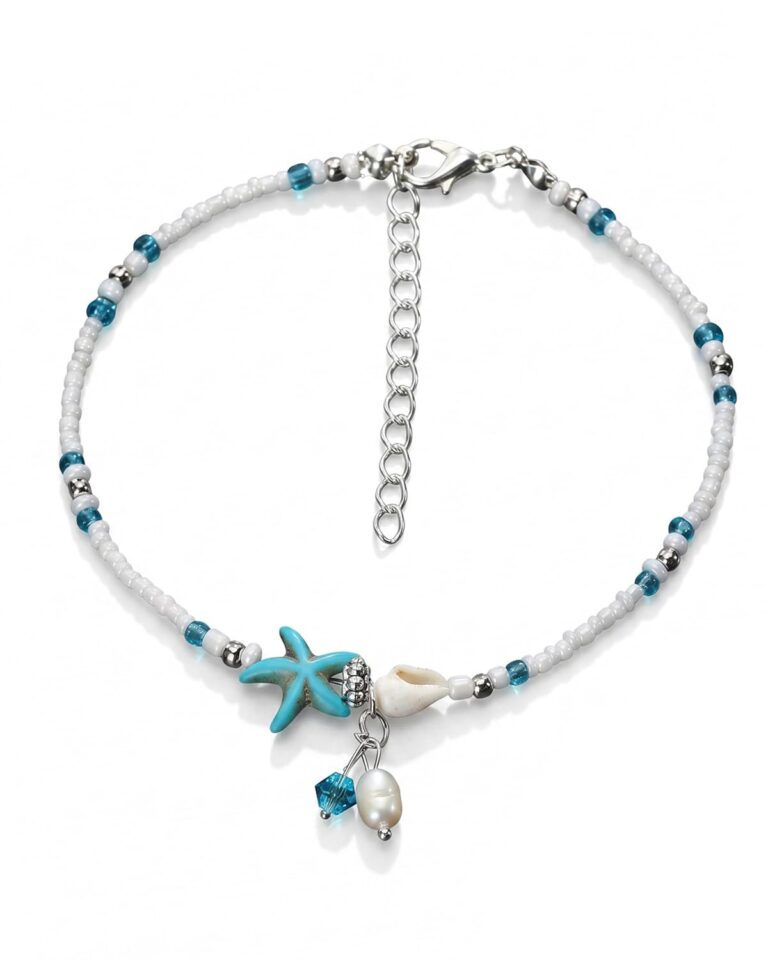HAPZUR Cavigliera spiaggia stella marina e conchiglia boho