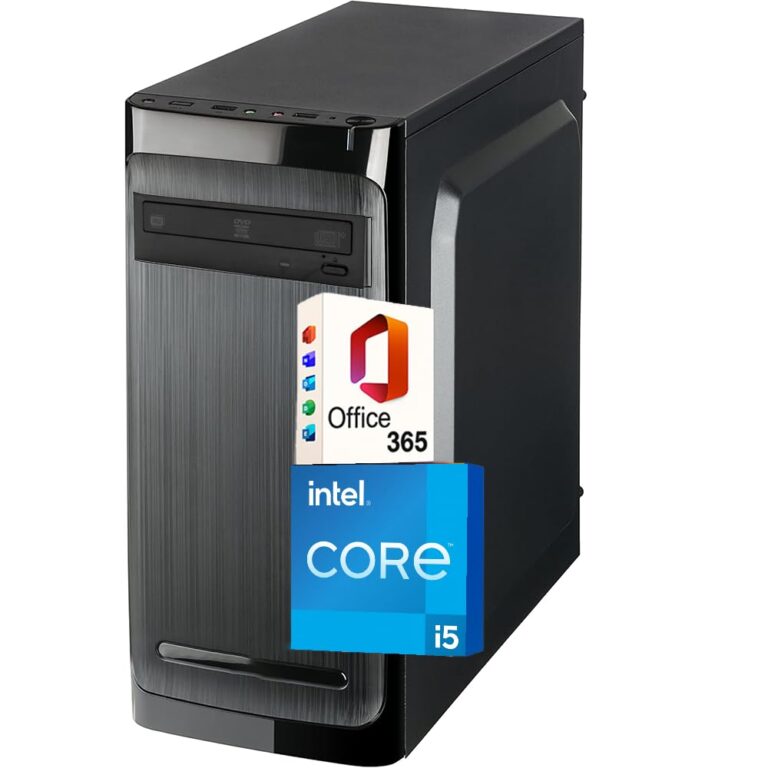 PC Fisso Desktop Intel Core i5 4a Gen, 16GB RAM, 256GB SSD + 512GB HDD, Win 11 Pro