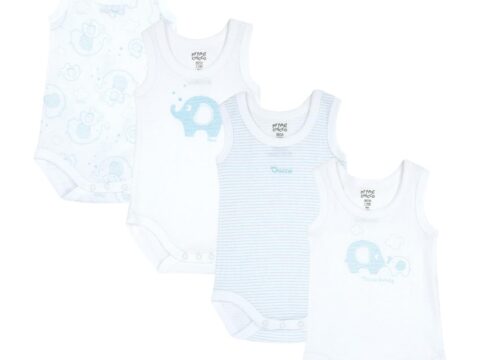 Chicco Body Neonato Maniche Corte in Cotone, Set 5 pezzi 0-24 Mesi