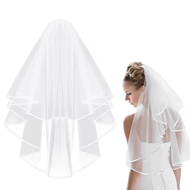 CULEO velo da sposa in raso con pettine per addio al nubilato