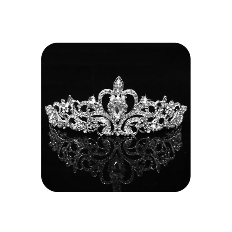 Corona Tiara Regina con Strass e Cristalli, fascia principessa donna