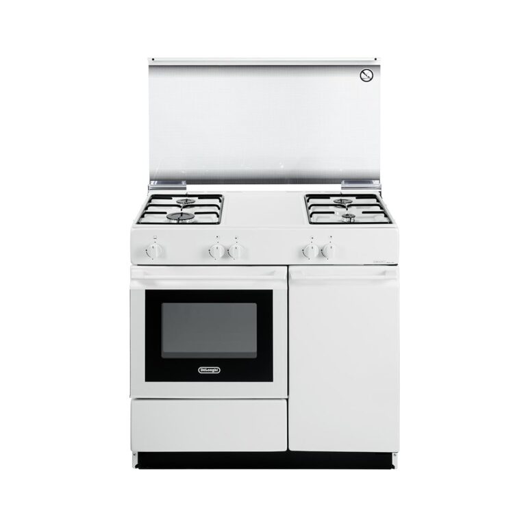 De Longhi Cucina a Gas 86x50 cm con Forno a Gas 4 Fuochi
