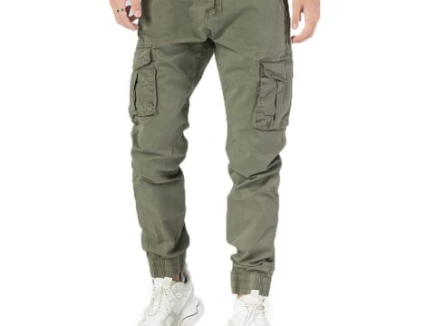 TONY BACKER Pantaloni Cargo Uomo Casual Elasticizzati in Cotone