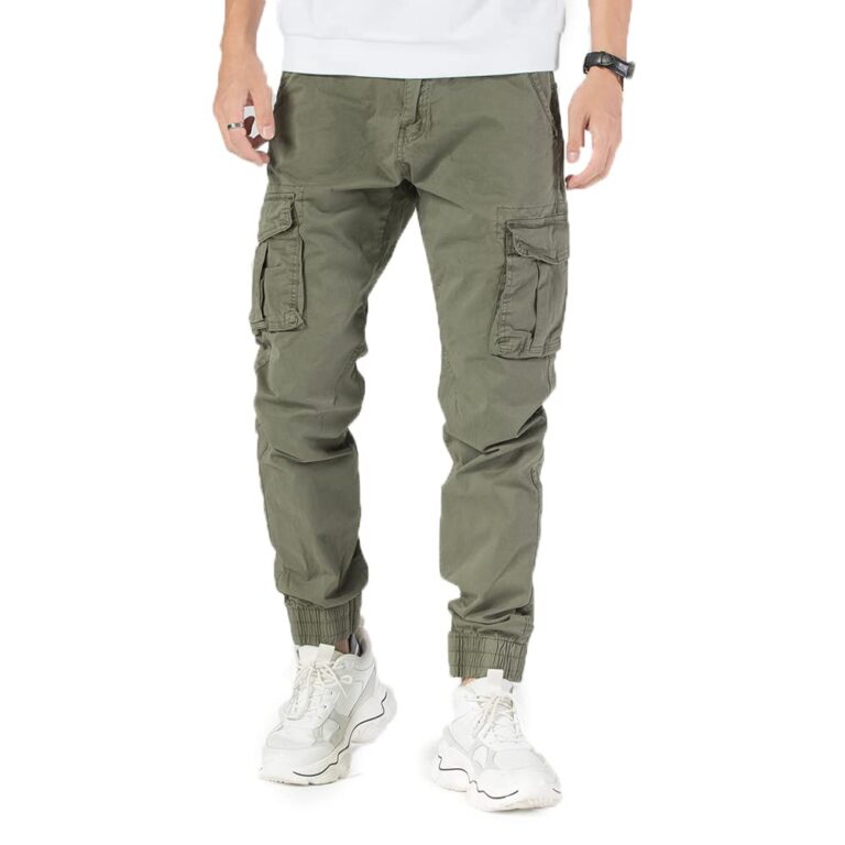 TONY BACKER Pantaloni Cargo Uomo Casual Elasticizzati in Cotone