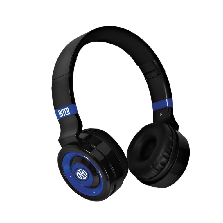 Inter - Cuffie Senza Filo Cuffie Wireless Over-Ear, Cuffie Bluetooth Senza Fili Pieghevoli, Cuffie con Microfono Incorpora...
