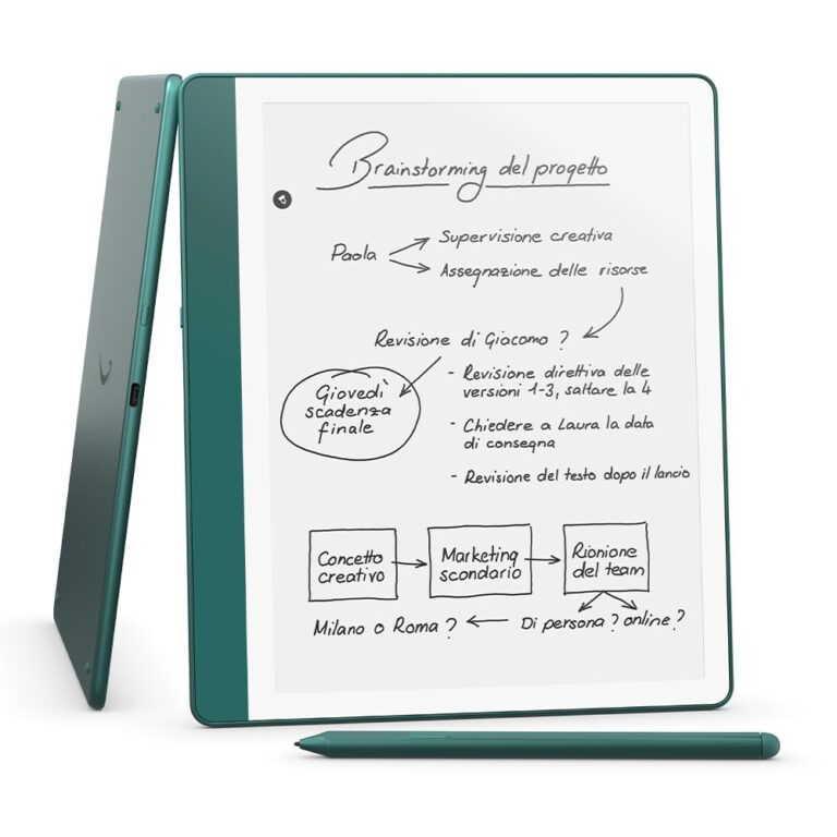 Amazon Kindle Scribe (64 GB) | Schermo ridisegnato con bordi uniformi. Ora puoi scrivere nei libri e nei documenti | Penna...