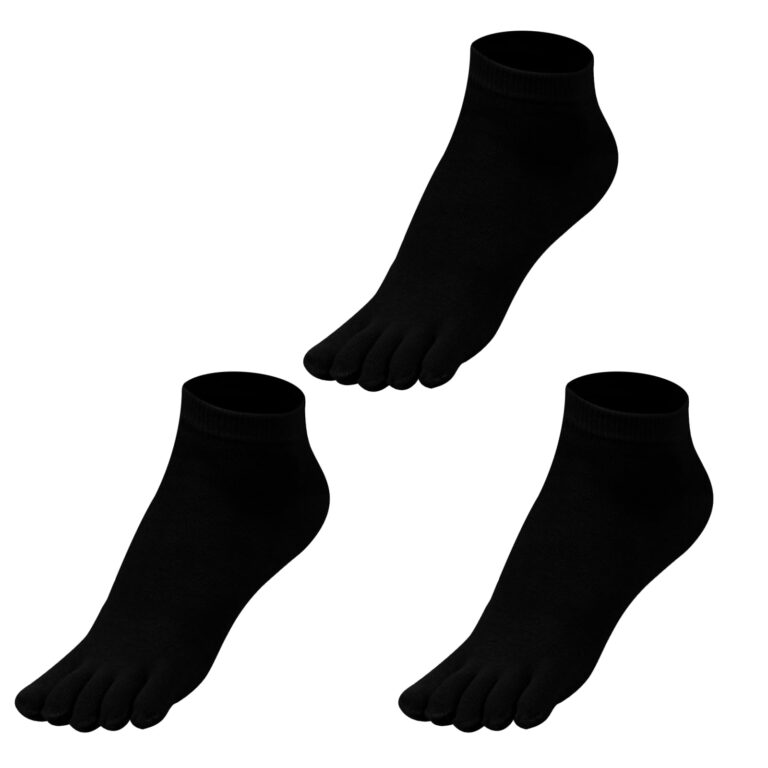Warm-Han F907 - calze a cinque dita donna in cotone alla caviglia