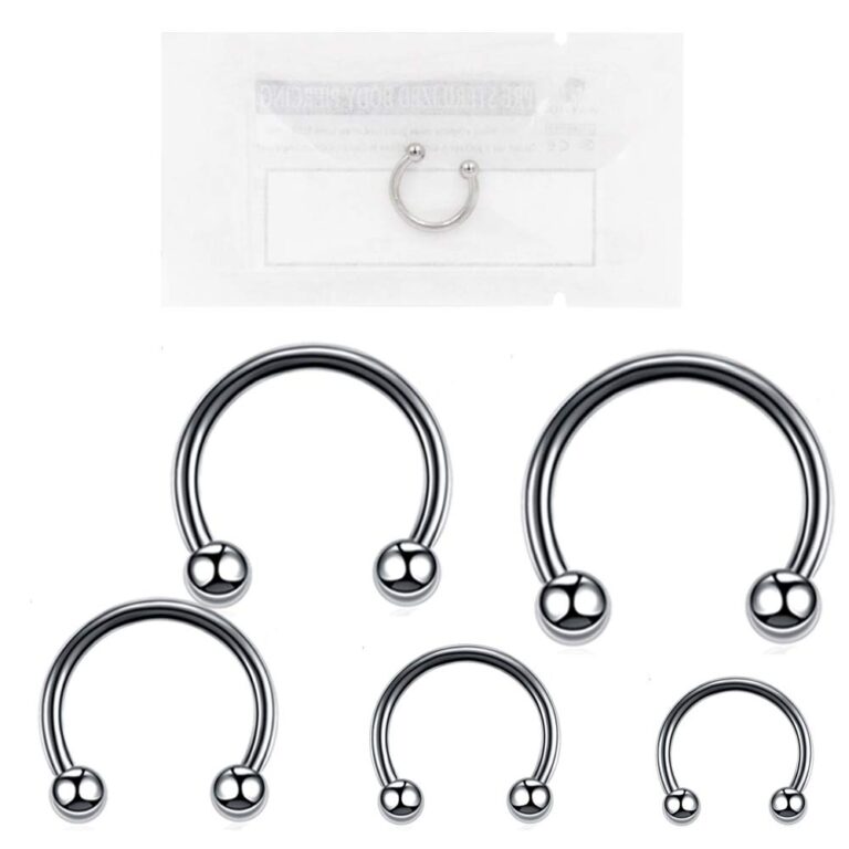 WARRIOR Piercing ferro di cavallo in acciaio 316L 16G per septum e helix