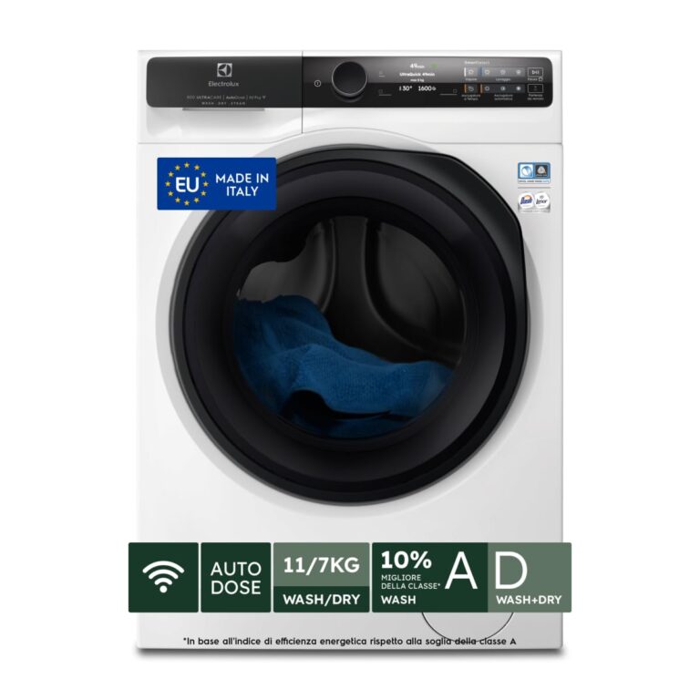 Electrolux EW8W7117GCQ Lavasciuga 800 UltraCare Autodose 11+7 kg