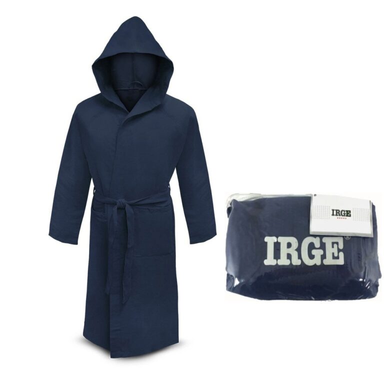 Irge Accappatoio Unisex in Microfibra con Cappuccio
