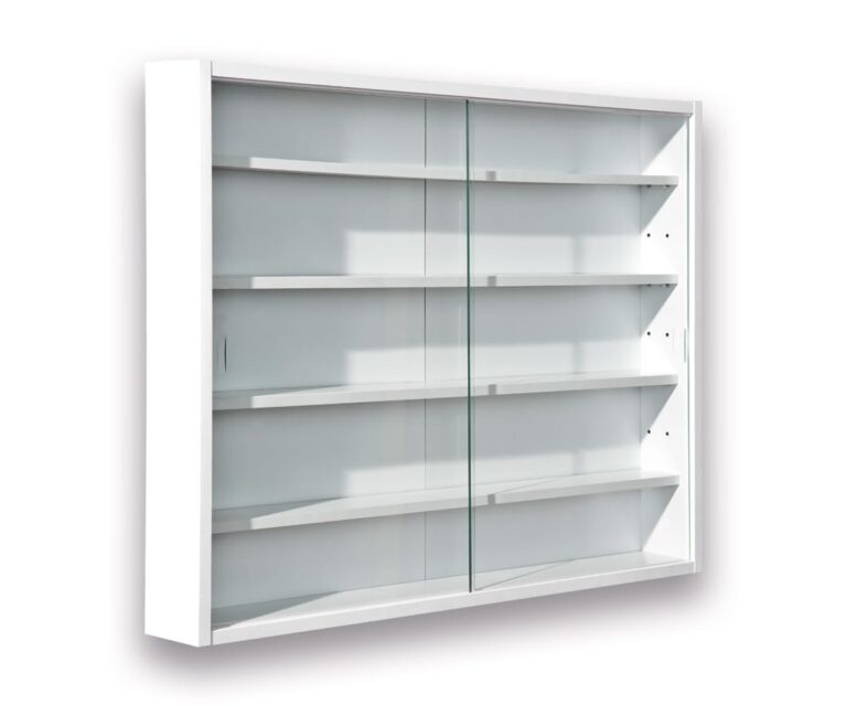 Inter Link Espositore da parete per oggetti da collezione Mobile contenitore con 4 ripiani 5 scomparti per miniature Panne...