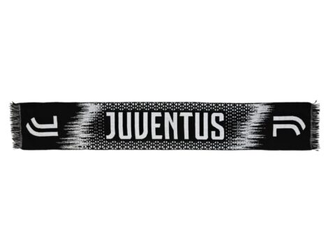Juventus Sciarpa Jacquard con scritta bianca ufficiale