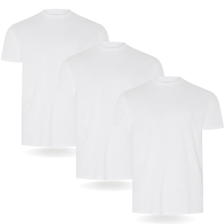 FM London T-Shirt Uomo Premium Leggermente Aderente, Confezione da 3 o 5