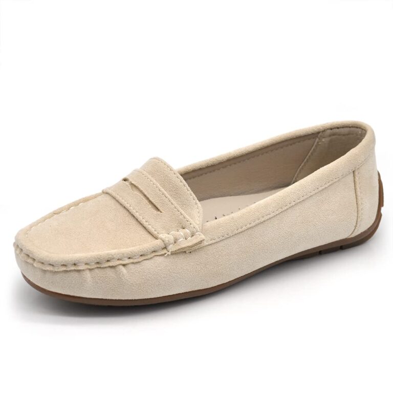 IF Fashion FT245 - Mocassini slip-on donna in camoscio con strass